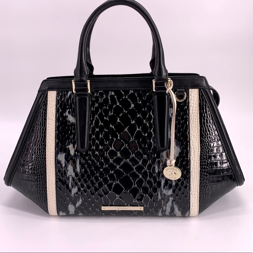 BRAHMIN BLACK CARLISLE ARDEN - Picture 2 of 15